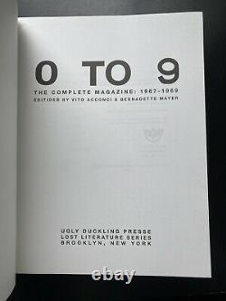 0 To 9 The Complete Magazine 1967-1969 (Vito Acconci & Bernadette Mayer)