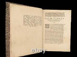 1580 RARE Ausonius Ancient Roman Poetry Homer Iliad Bordeaux MAP Wine Art