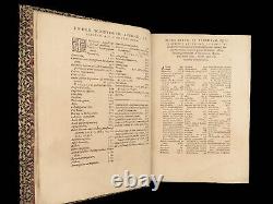 1580 RARE Ausonius Ancient Roman Poetry Homer Iliad Bordeaux MAP Wine Art