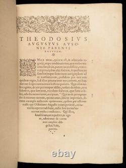 1580 RARE Ausonius Ancient Roman Poetry Homer Iliad Bordeaux MAP Wine Art