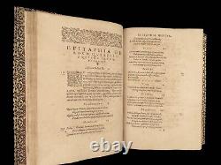 1580 RARE Ausonius Ancient Roman Poetry Homer Iliad Bordeaux MAP Wine Art