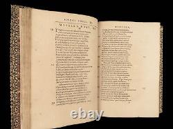 1580 RARE Ausonius Ancient Roman Poetry Homer Iliad Bordeaux MAP Wine Art