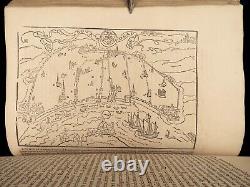 1580 RARE Ausonius Ancient Roman Poetry Homer Iliad Bordeaux MAP Wine Art