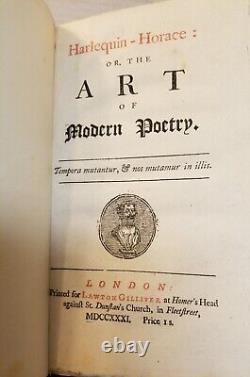 160 1731 James Miller Harlequin-Horace or, The Art of Modern Poetry
