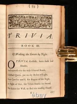 1716 Trivia or the Art of Walking The Streets of London First Edition Poem