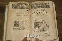 1719 Horaces Satires Epistles & Art Of Poetry By Dunster Poetry Roman