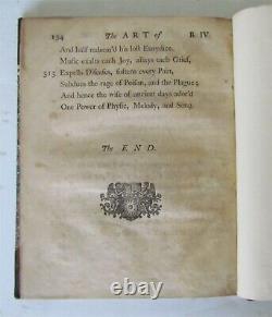 1744 THE ART OF PRESERVING HEALTH A POEM antique in ENGLISH 1st EDITION rare