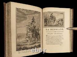 1769 La Henriade Voltaire ART French Henry IV Siege of Paris Marmontel Lisbon 2v