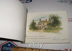 1800's Homes of Our Favorite Poets Art Booklet Goldstein & Hall Titusville PA
