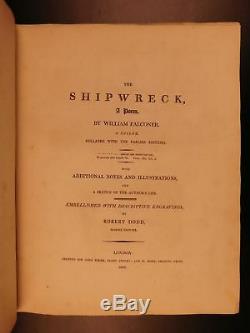 1808 The Shipwreck William Falconer EXQUISITE ART Scottish Ships MAPS Nautical
