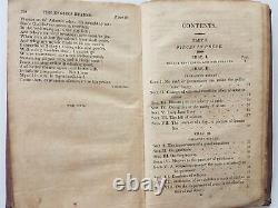 1812 antique PROSE POETRY SCHOOL leather READER own POLLY BAKER CAMPTON folk art