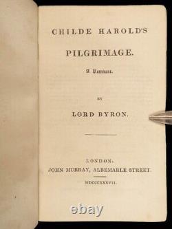 1837 Lord Byron English Poems Illustrated ART Beppo DON JUAN Childe Harold 9v