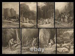 1868 EXQUISITE Vivien Alfred Tennyson Gustave Dore Idylls of the King Arthur Art