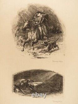 1880 RARE 1ed JOHN KEATS The Eve of Saint Agnes Murray SIGNED Art Etchings FOLIO