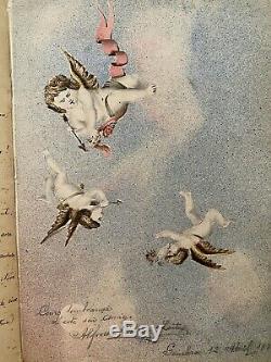1880s Handwritten Poetry Book w Original Artwork, sketches, Illustrations, Diary