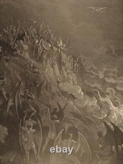 1882 John Milton Paradise Lost 1st ed Gustave Dore ART Gallery Illustrated FOLIO