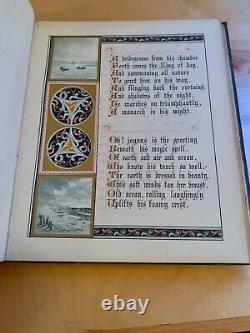 1884 folio of poetry & art by two Victorian women