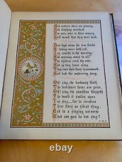 1884 folio of poetry & art by two Victorian women