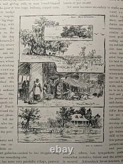 1887 Art & Letters Scarce Illustrated Literary Magazine New Orleans History