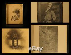 1889 The Raven Edgar Allan Poe Occult Horror Poetry Illustrated WL Taylor Art