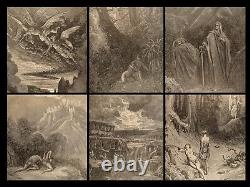 1890 Milton Paradise Lost Gustave DORÉ Bible ART Genesis Eden Adam Eve FOLIO