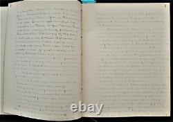 1899 antique FRAKTUR ART handwritten POETRY ALBUM Josephine MULLOY 100pg BOOK
