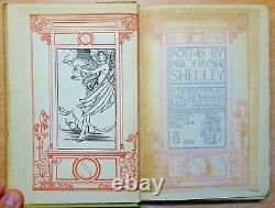 1902 Poems Percy Bysshe Shelley ILLUSTRATED Anning Bell Antique Book ARTS CRAFTS