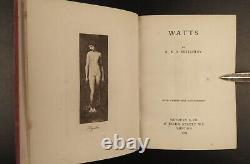 1903 STUNNING Vellum Binding Display Watts ART Poems Illustrated 6v SET
