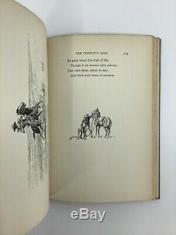1903 Vtg Rhymes from Round-Up Camp Coburn Charles Russell Art Wild West Cowboy