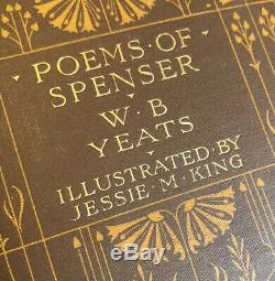 1907 Poems of Spenser Illustrated by Jessie M King W B Yeats Art Nouveau