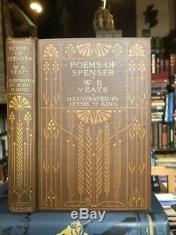 1907 Poems of Spenser Illustrated by Jessie M King W B Yeats Art Nouveau