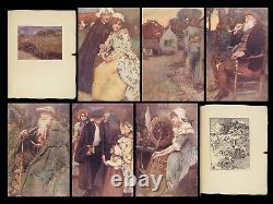 1909 Oliver Goldsmith Deserted Village America Hankey SIGNED Ltd ed ART Vellum