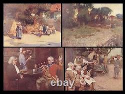 1909 Oliver Goldsmith Deserted Village America Hankey SIGNED Ltd ed ART Vellum