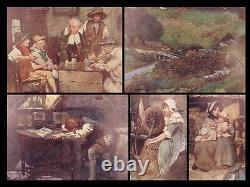 1909 Oliver Goldsmith Deserted Village America Hankey SIGNED Ltd ed ART Vellum