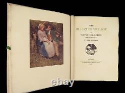 1909 Oliver Goldsmith Deserted Village America Hankey SIGNED Ltd ed ART Vellum