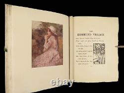 1909 Oliver Goldsmith Deserted Village America Hankey SIGNED Ltd ed ART Vellum