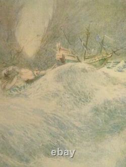 1910 FOLIO Rime of the Ancient Mariner Samuel Coleridge Illuminated Pogany ART