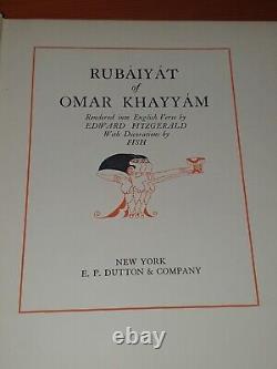 1922 Rubaiyat Of Omar Khayyam By Fitzgerald 20 Colour Plts By Fish Persian Poem
