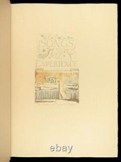 1927 WILLIAM BLAKE Songs EXPERIENCE Innocence Poetry Collection ART Illustrated