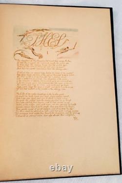 1928 William Blake THE BOOK OF THEL, 1/1700 copies, 1789 Poetry Art, Fine Condition