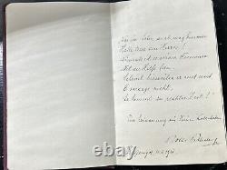 1930 Austrian Poetess And Painter Personal Diary With Poems And Drawings