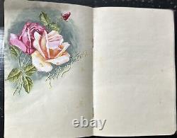 1930 Austrian Poetess And Painter Personal Diary With Poems And Drawings