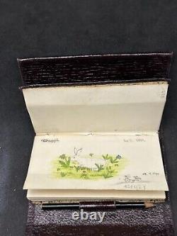 1940' WW2 Austrian Poetess And Painter Personal Pocket Diary Ikon And Fotos