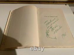 1954 Original book Autograph Signed by PABLO NERUDA ODAS Poems Art Chile + COA