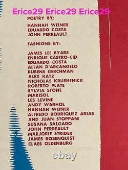 1969 Fashion Show Poetry Event Eduardo Costa, John Perreault and Hannah Weiner
