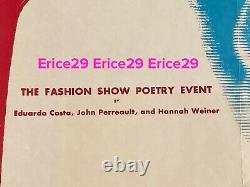 1969 Fashion Show Poetry Event Eduardo Costa, John Perreault and Hannah Weiner