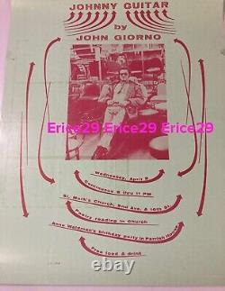 1969 Johnny Guitar by John Giorno Poster by Les Levine 17.5 x 22.5
