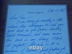 1986 PRESENTATION LETTER to Tom Mankiewicz on eve of DRAGNET Colin Higgins ALS