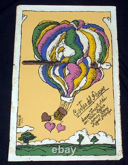 1989 Original Cuban Movie PosterCartas del Parqueart. Air Balloon. Love Poetry