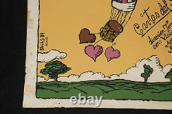 1989 Original Cuban Movie PosterCartas del Parqueart. Air Balloon. Love Poetry